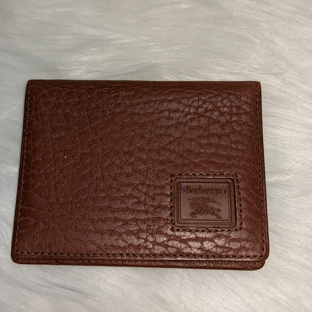 Vintage Burberrys Leather Card/I.D. Holder